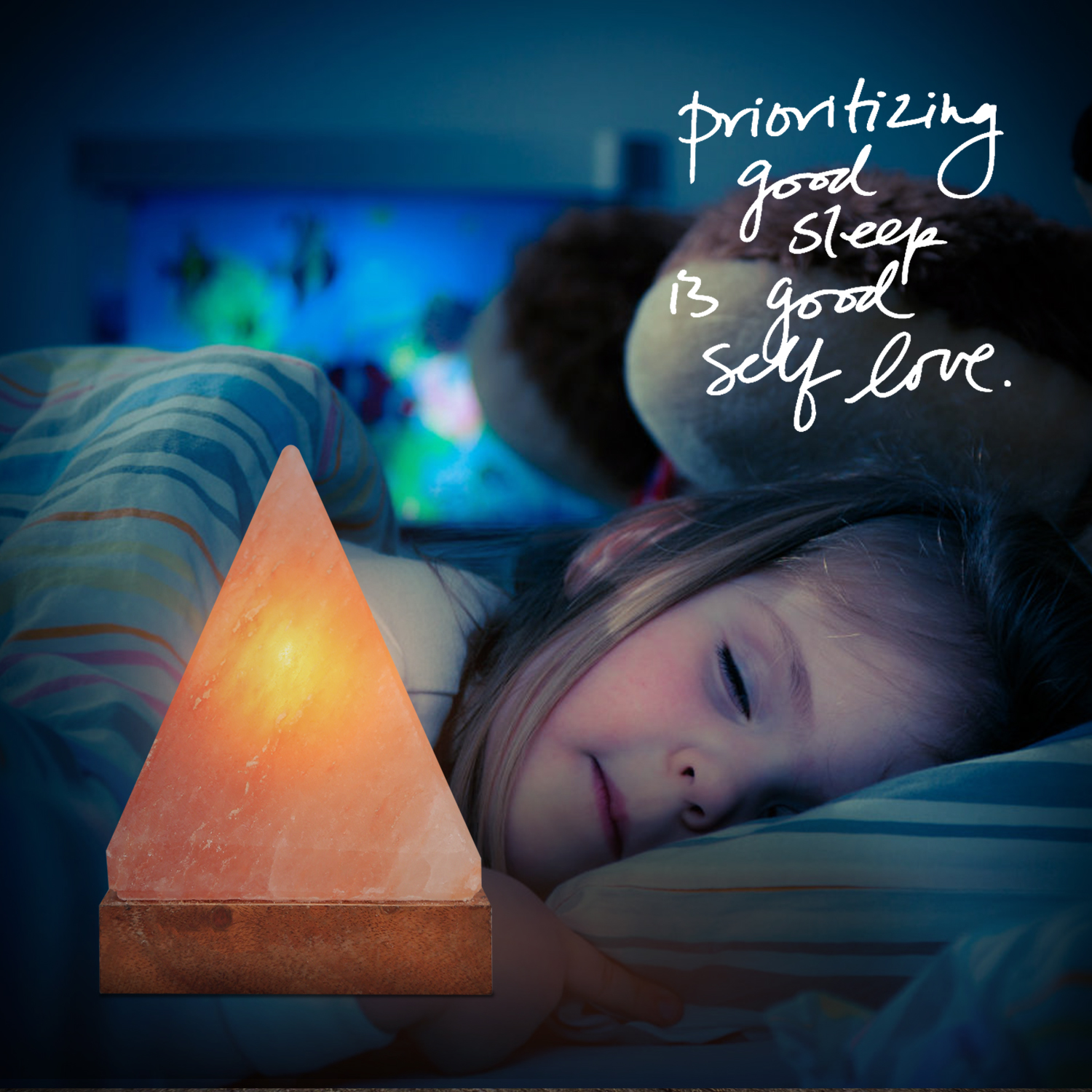 USB Himalayan Salt Lamp with 8 Colors Changing,Pyramid Crystal Salt Rock Lamp for Office,Home - Image 5